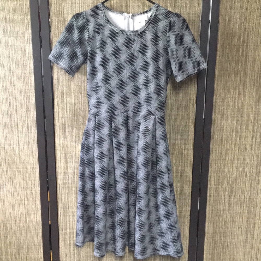 Black & White LuLa Roe Amelia Dress
